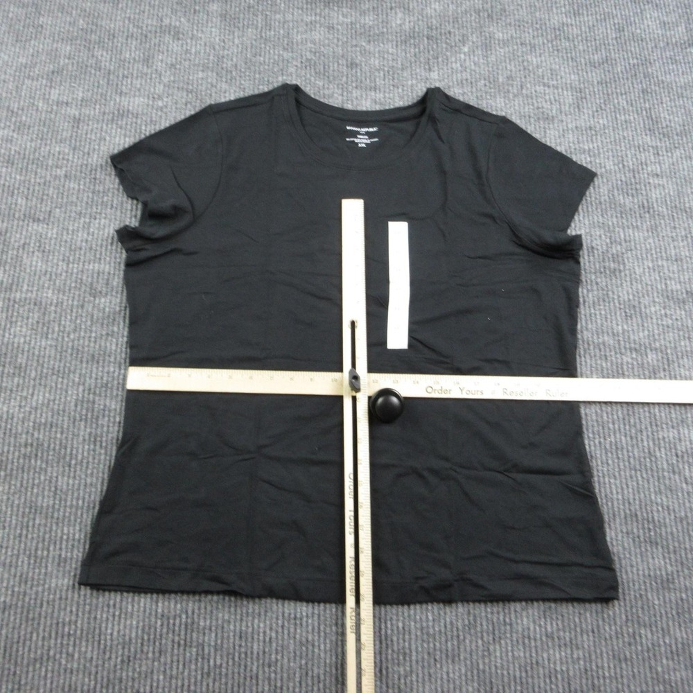 Banana Republic Shirt Womens XXL Black Crew Neck Basic Stretch Modal Cotton NWT - Picture 6 of 16